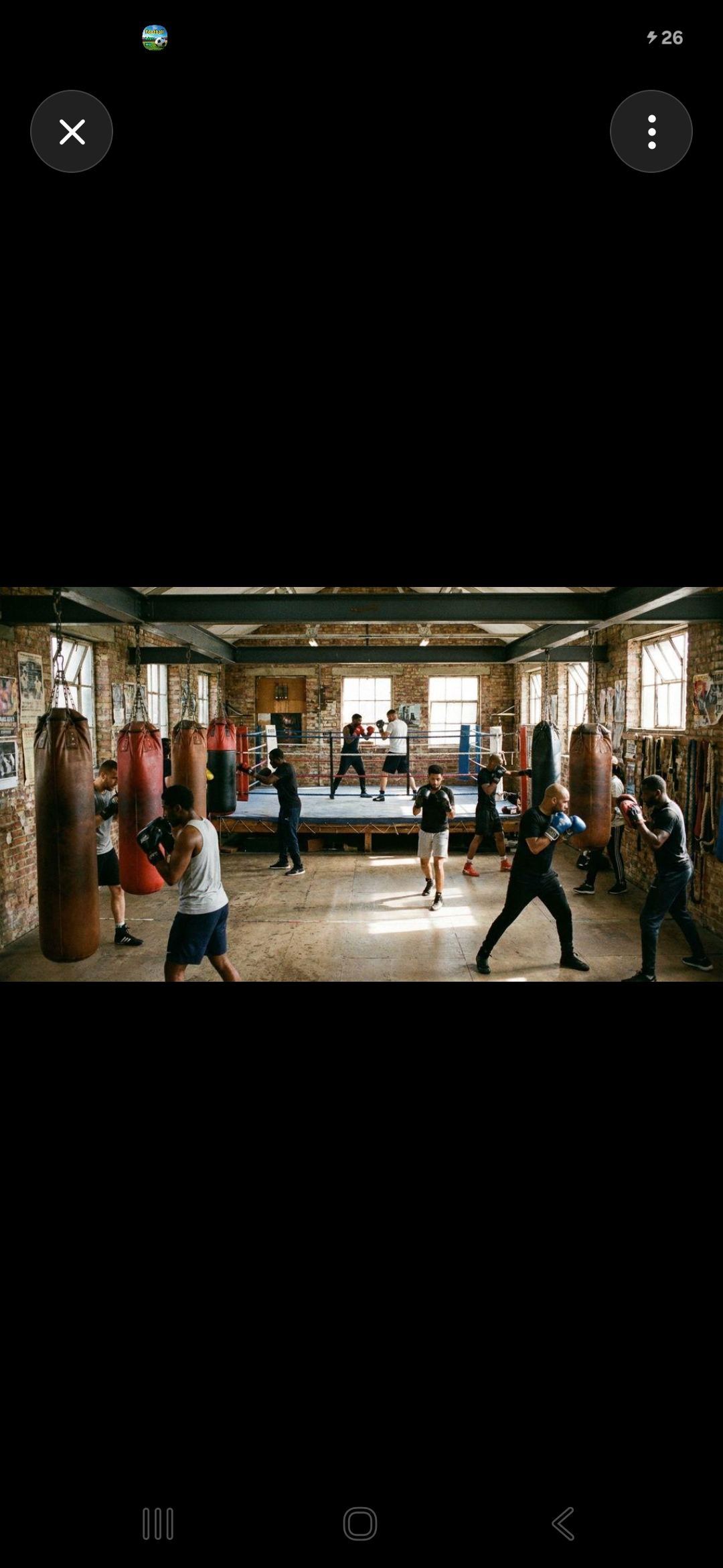 Vision: dads training together at a Dads Love CIC boxing gym session